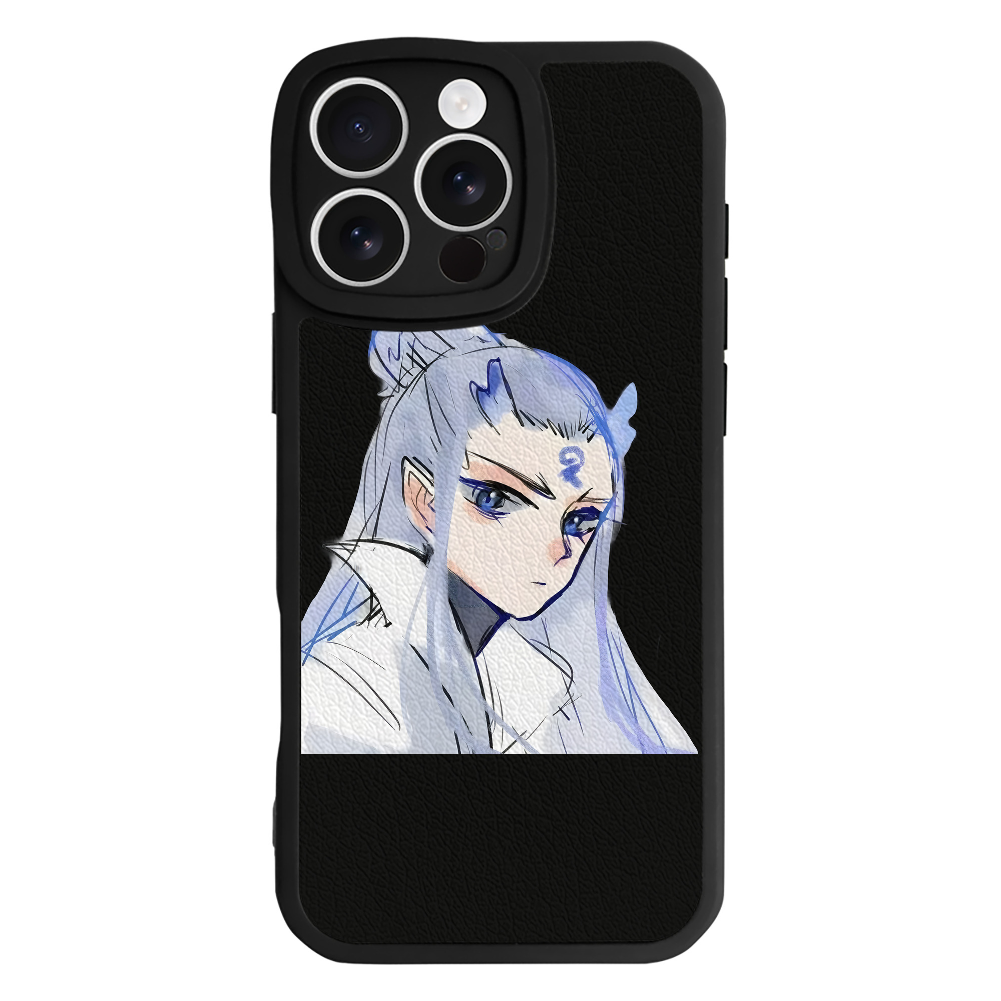 （画像用） Ne Zha 2 ナタ 魔童の大暴れ 【iPhone 16シリーズ対応】シリコンスマホケース（レザー調） 材質：シリコン